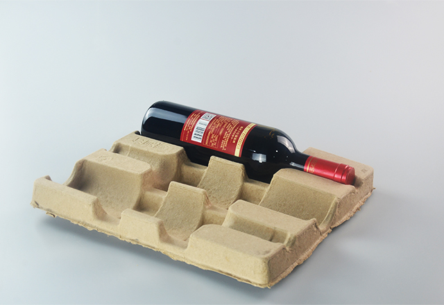 Three bottle wine tray