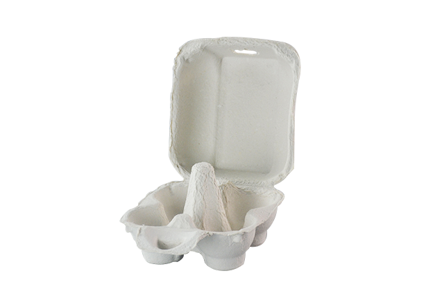 4 cells egg carton-White