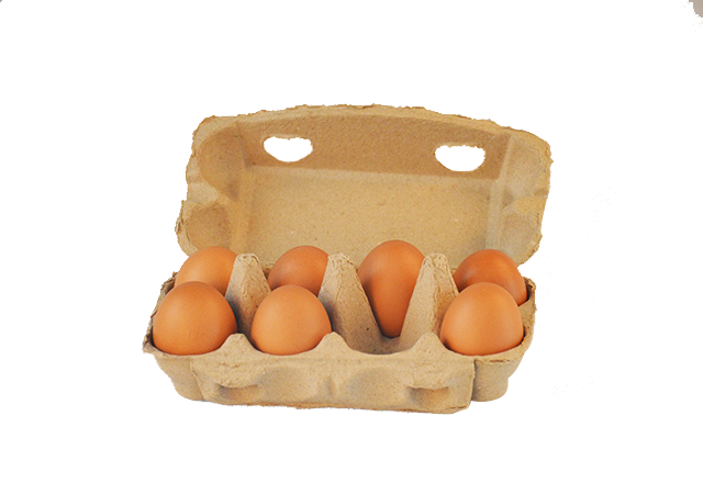8 cells egg carton-Natural