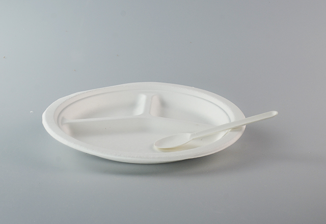 3-compartment plate